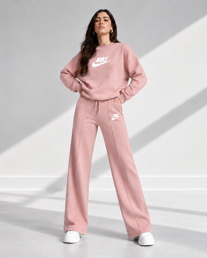 Women's Relaxed Sweatshirt & Wide-Leg Pants Set
