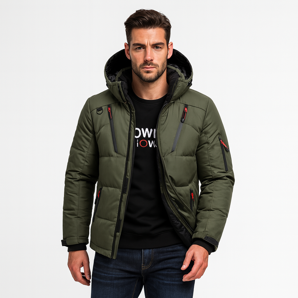 Men's Fleece-Lined Waterproof Parka Jacket