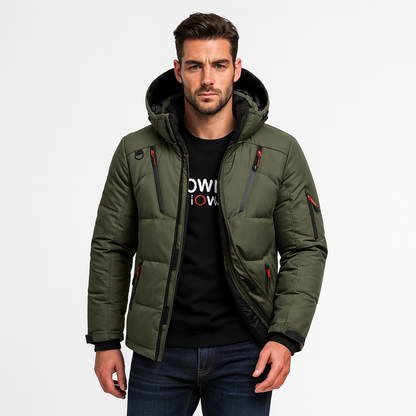 Men's Fleece-Lined Waterproof Parka Jacket