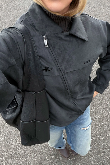 Unisex Tonal Graphic Zip Jacket