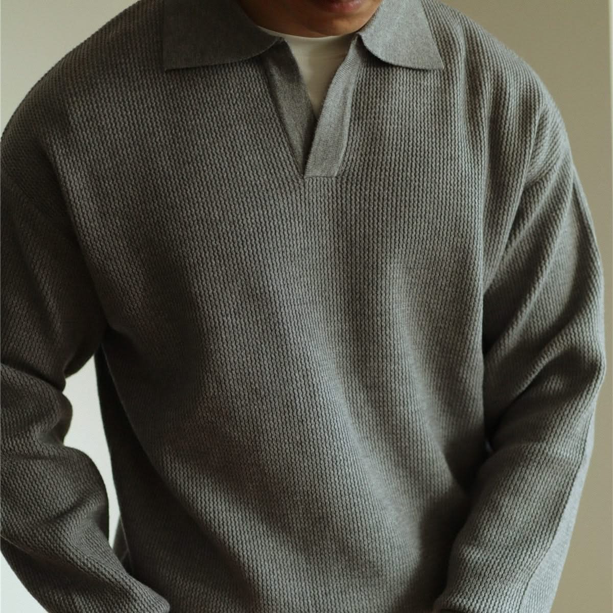 Men's Knit Polo Shirt