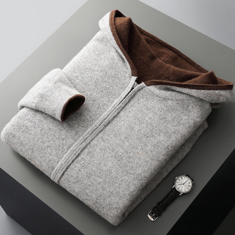 Unisex Reversible Cashmere Hoodie