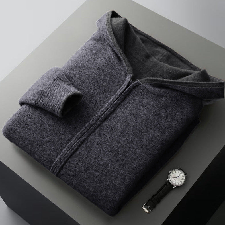 Unisex Reversible Cashmere Hoodie