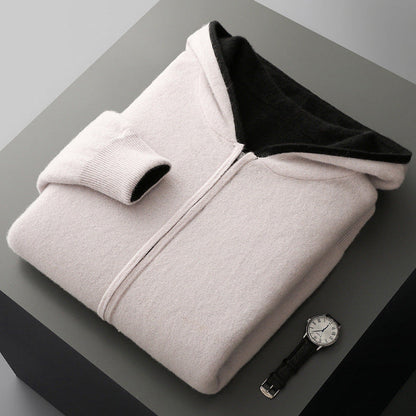 Unisex Reversible Cashmere Hoodie
