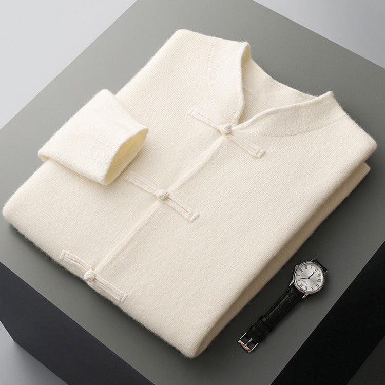 Women's Cashmere Stand Collar Cardigan