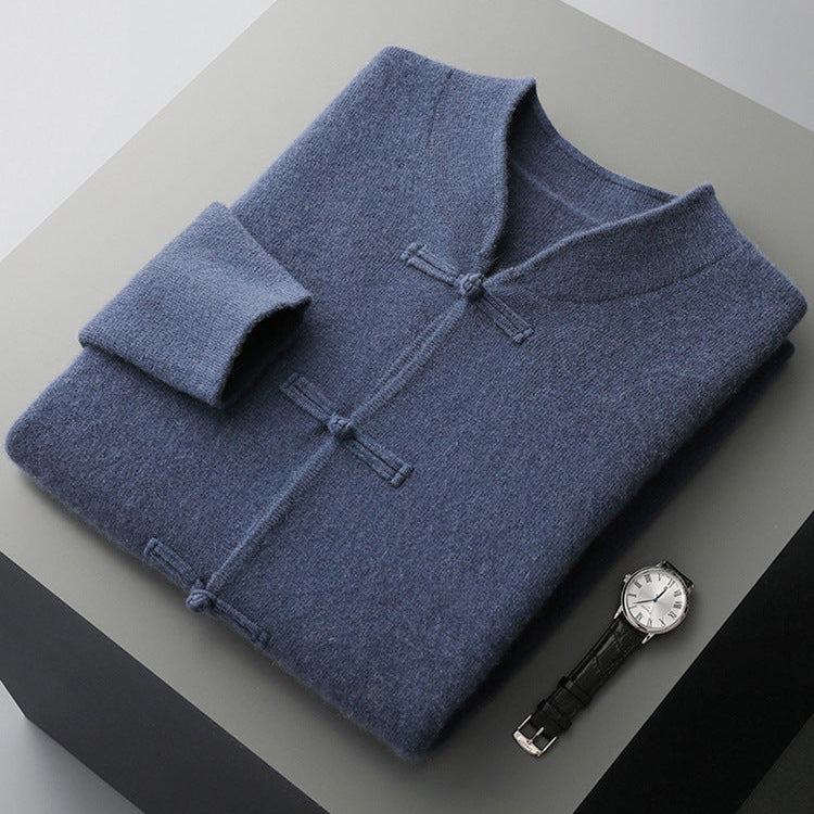 Women's Cashmere Stand Collar Cardigan