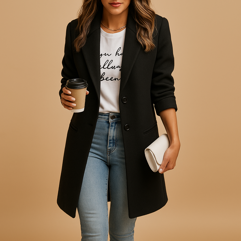 Women's Wool Longline Tailored Coat