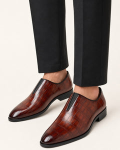Men's Genuine Leather Loafers – Cushioned Insole