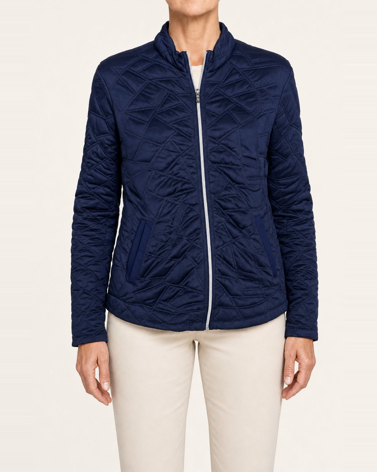 Women's Quilted Lightweight Layering Jacket – Tennis & Golf, Navy