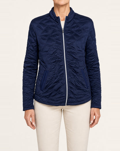 Women's Quilted Lightweight Layering Jacket – Tennis & Golf, Navy