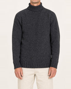 Men's Geelong Lambswool Chunky Polo Neck Jumper