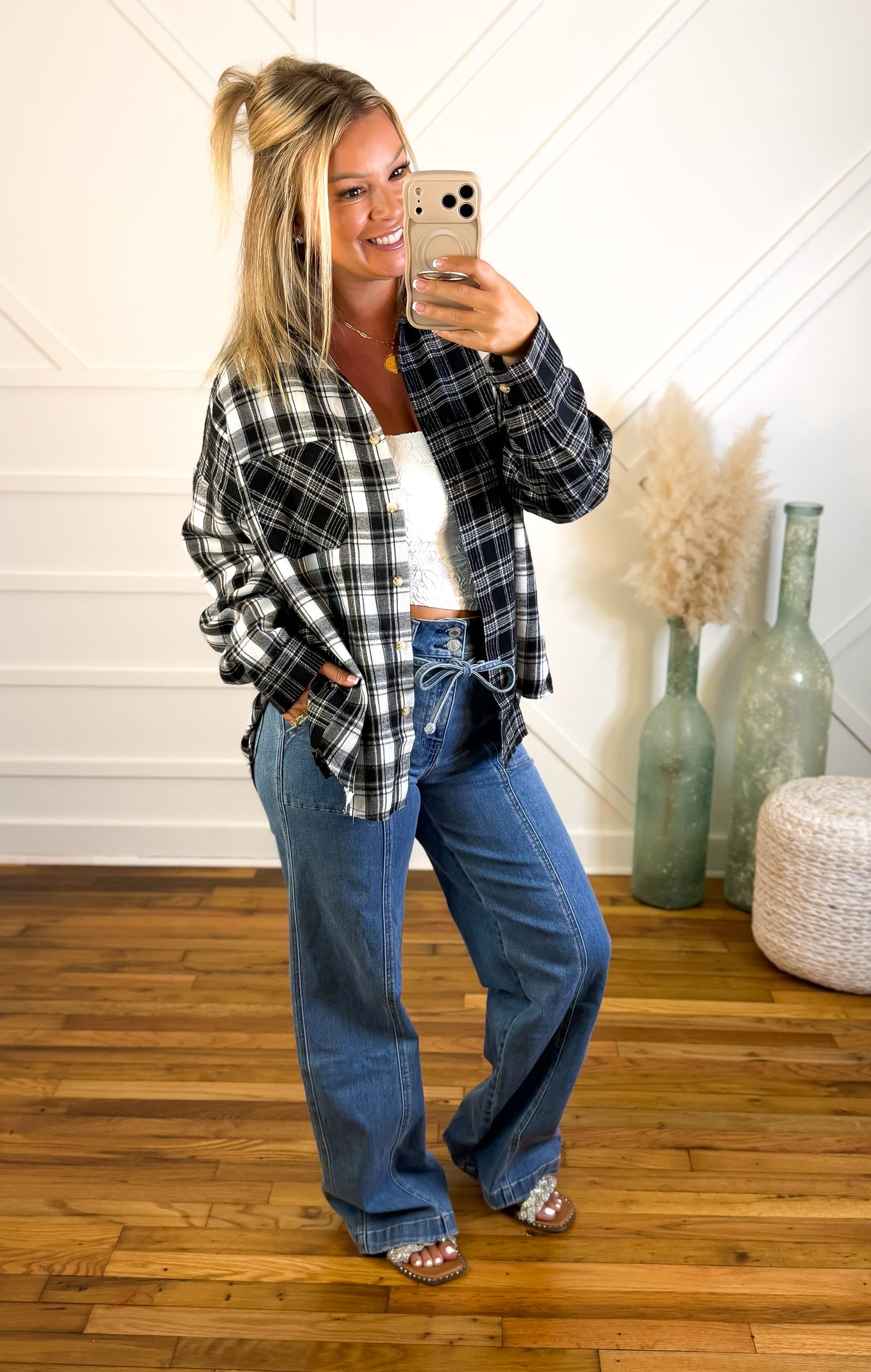Women's Plaid Flannel Shirt