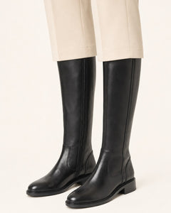 Women's Italian Leather Knee-High Boot – Leather-Lined