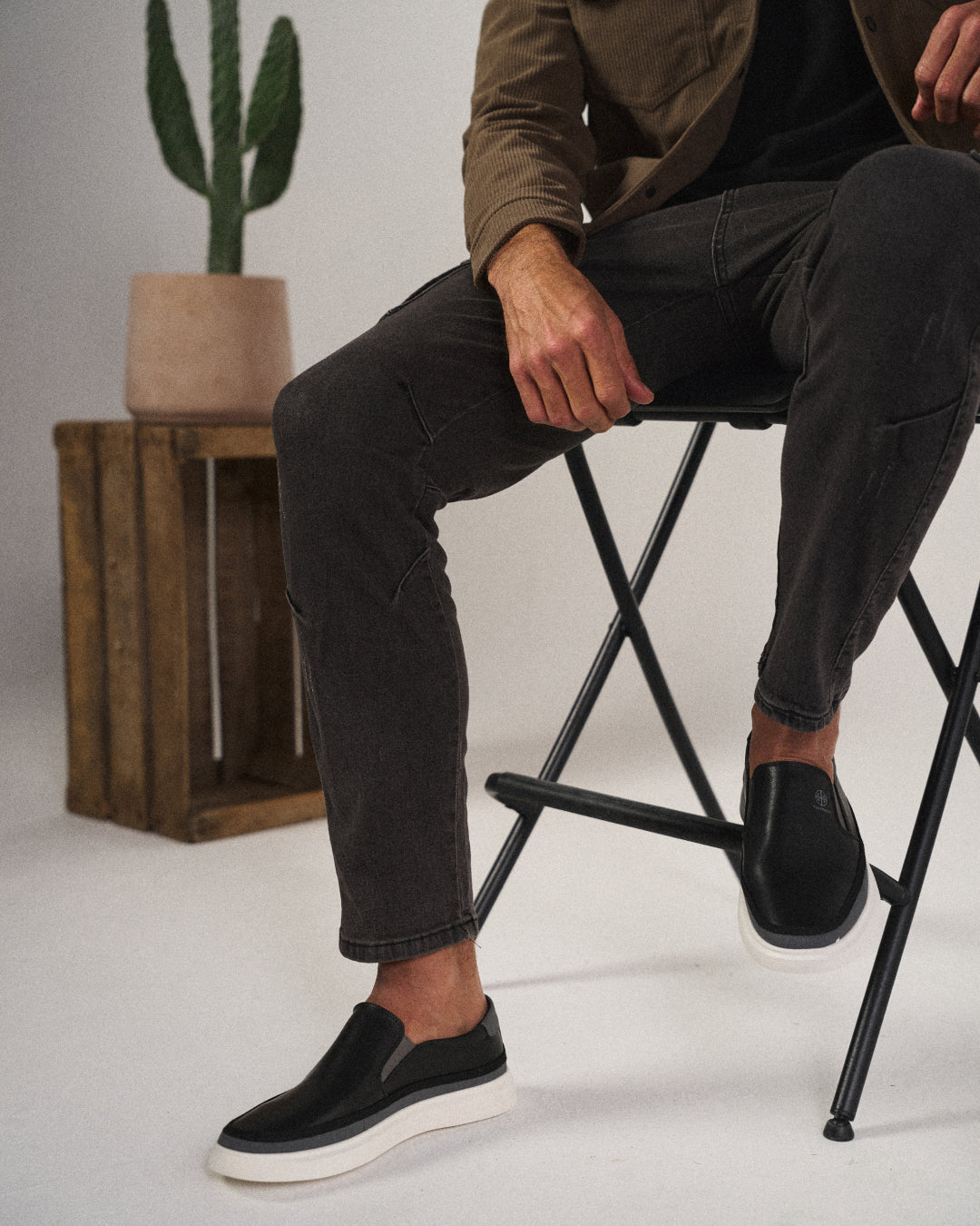 Men's Leather Slip-On Loafers
