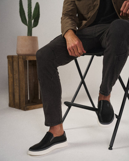 Men's Leather Slip-On Loafers