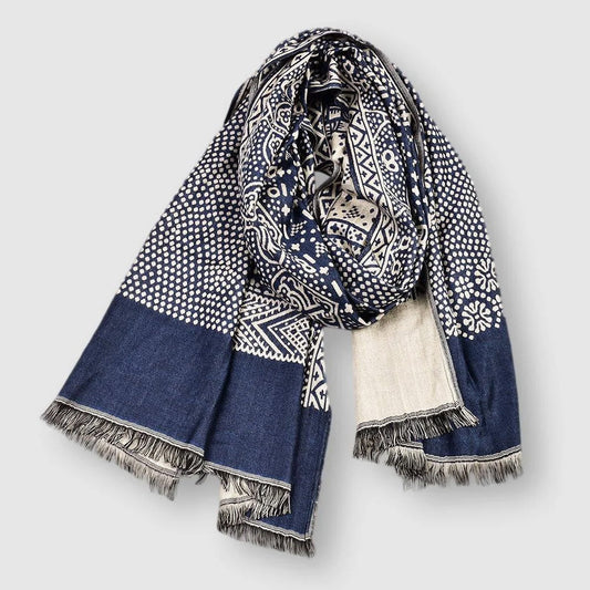 Unisex Cotton-Blend Scarf