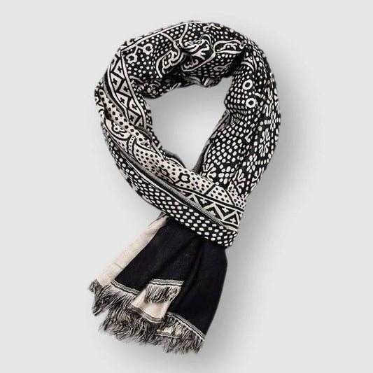 Unisex Cotton-Blend Scarf