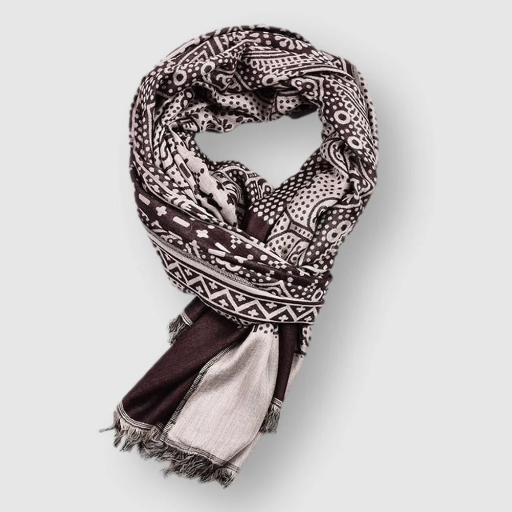 Unisex Cotton-Blend Scarf