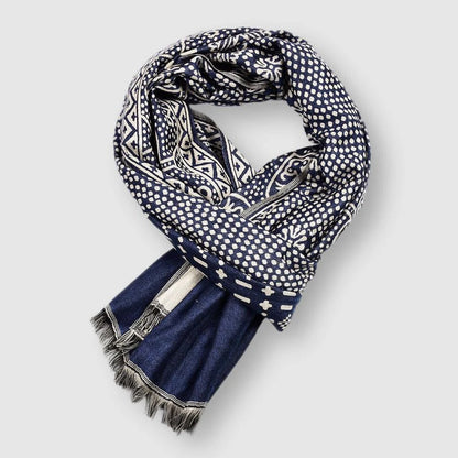 Unisex Cotton-Blend Scarf