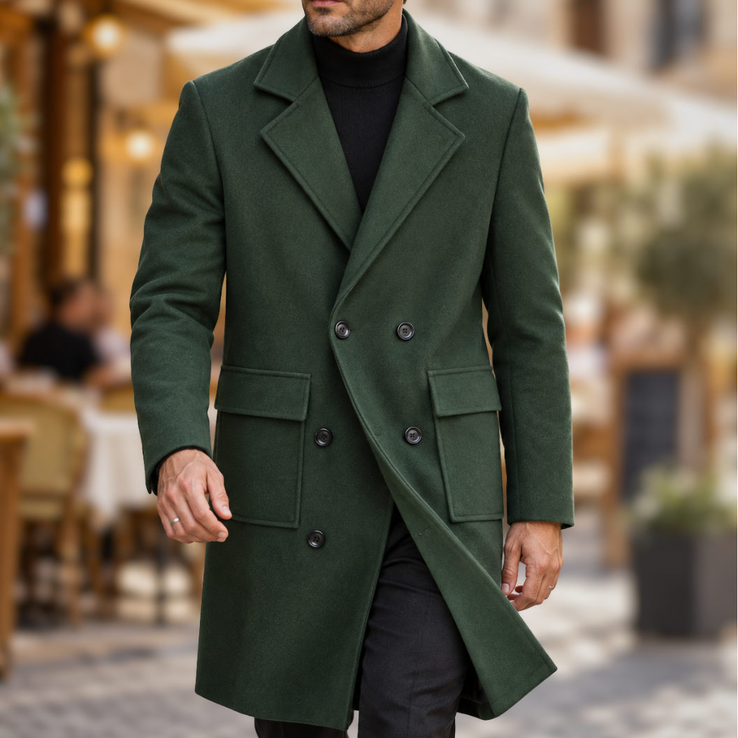 Men's Double-Breasted Classic Coat