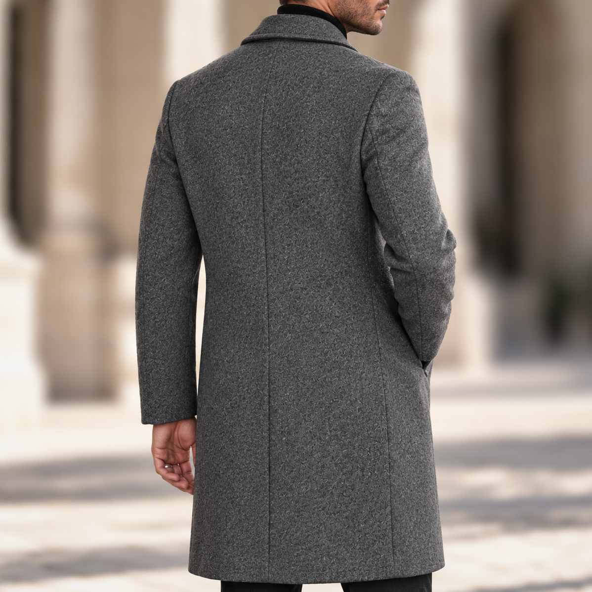 Men's Double-Breasted Classic Coat
