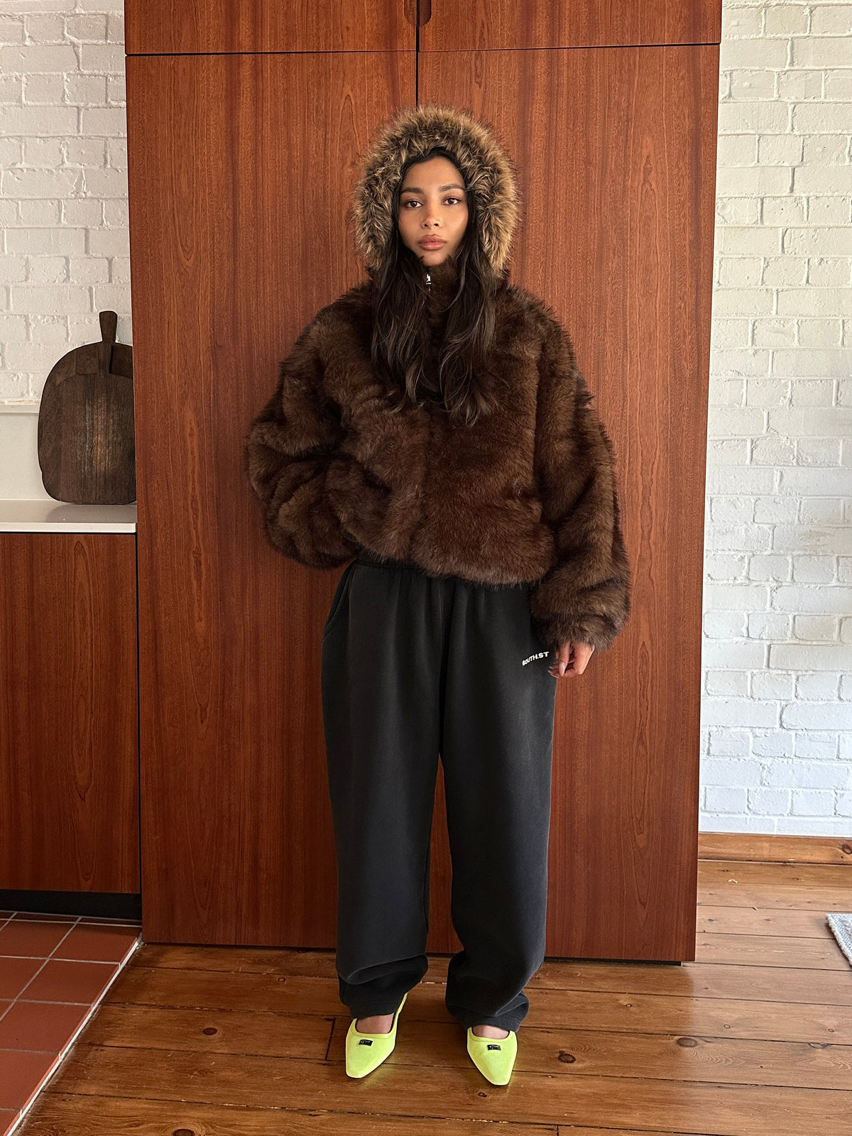 Women's Vegan Fur Coat