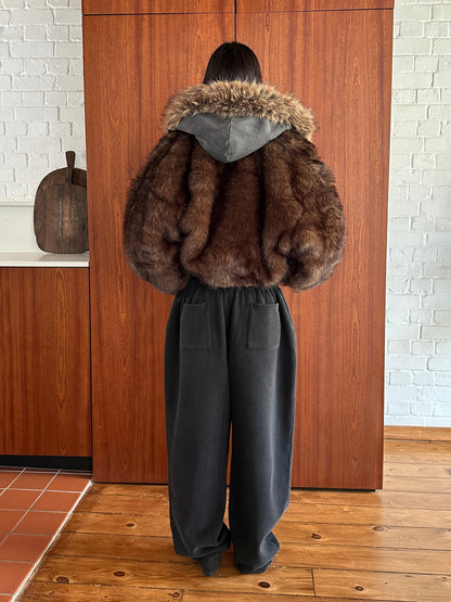 Women's Vegan Fur Coat