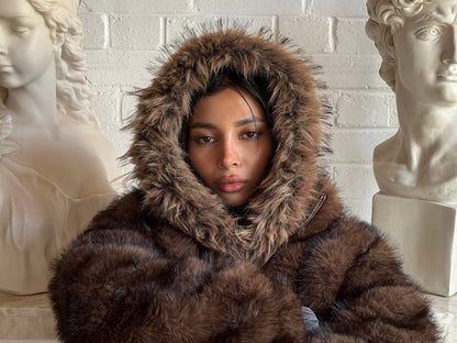 Women's Vegan Fur Coat