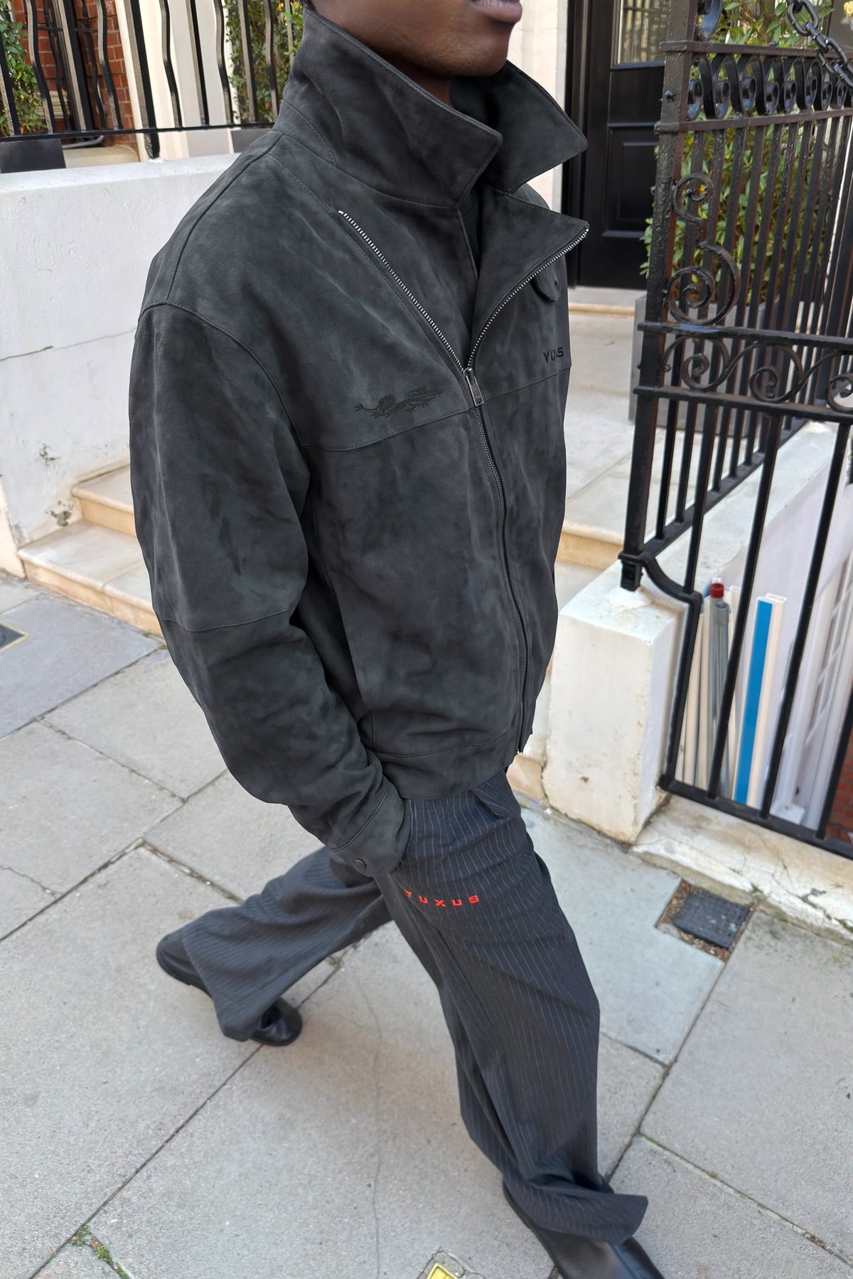 Unisex Tonal Graphic Zip Jacket