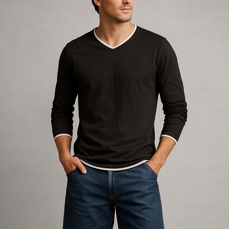 Men's Cotton Long Sleeve Shirt