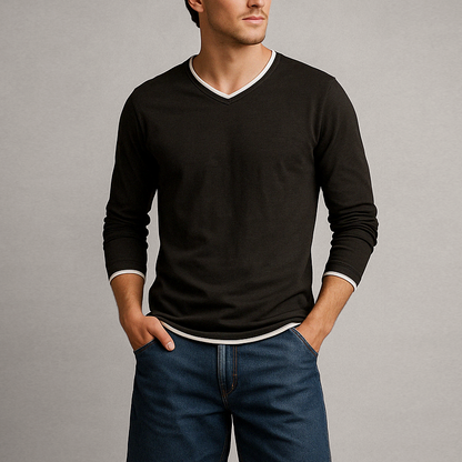Men's Cotton Long Sleeve Shirt