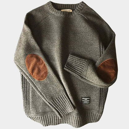Men's Cashmere-Blend Elbow-Patch Sweater