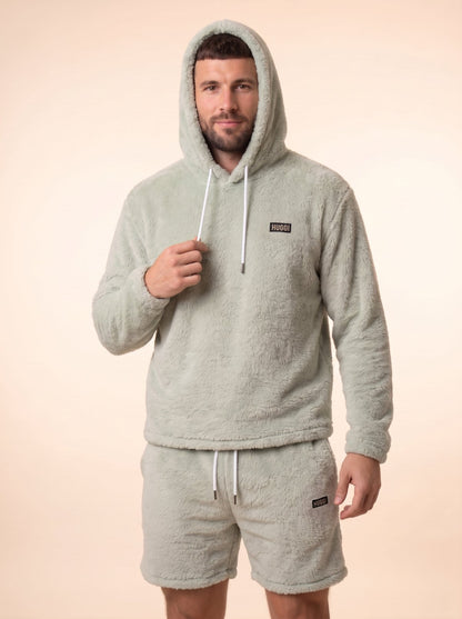 Women's Plush Fleece Hoodie & Shorts Set
