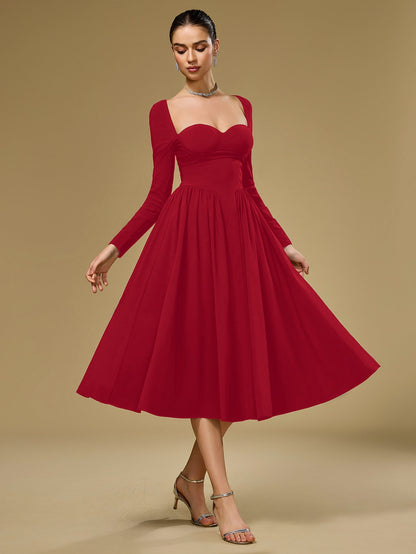 Women's Tie-Back A-Line Maxi Dress