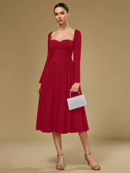 Women's Tie-Back A-Line Maxi Dress