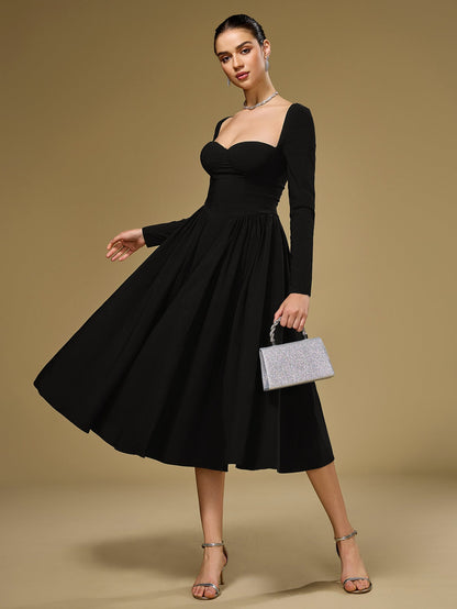 Women's Tie-Back A-Line Maxi Dress