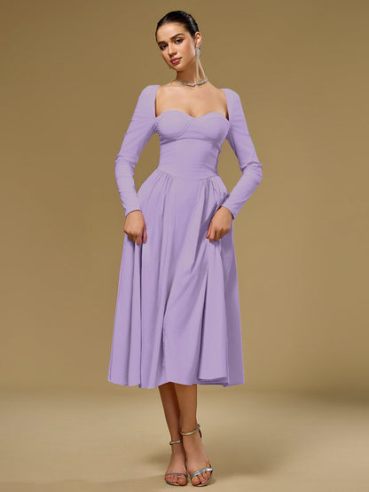 Women's Tie-Back A-Line Maxi Dress
