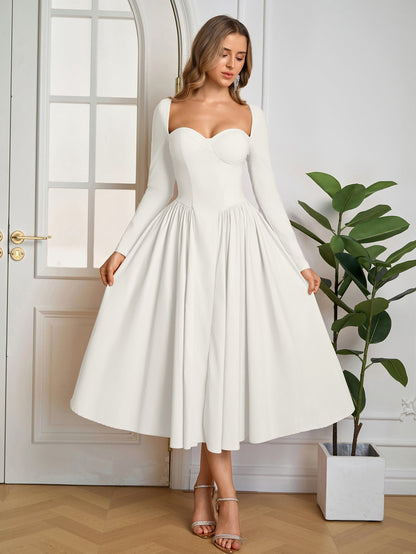 Women's Tie-Back A-Line Maxi Dress