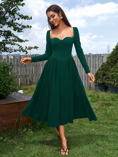 Women's Tie-Back A-Line Maxi Dress