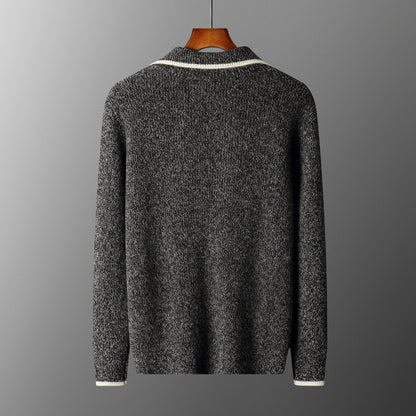 Unisex Cashmere Quarter-Zip Sweater