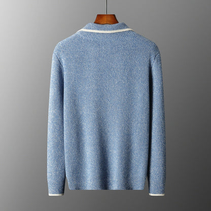 Unisex Cashmere Quarter-Zip Sweater