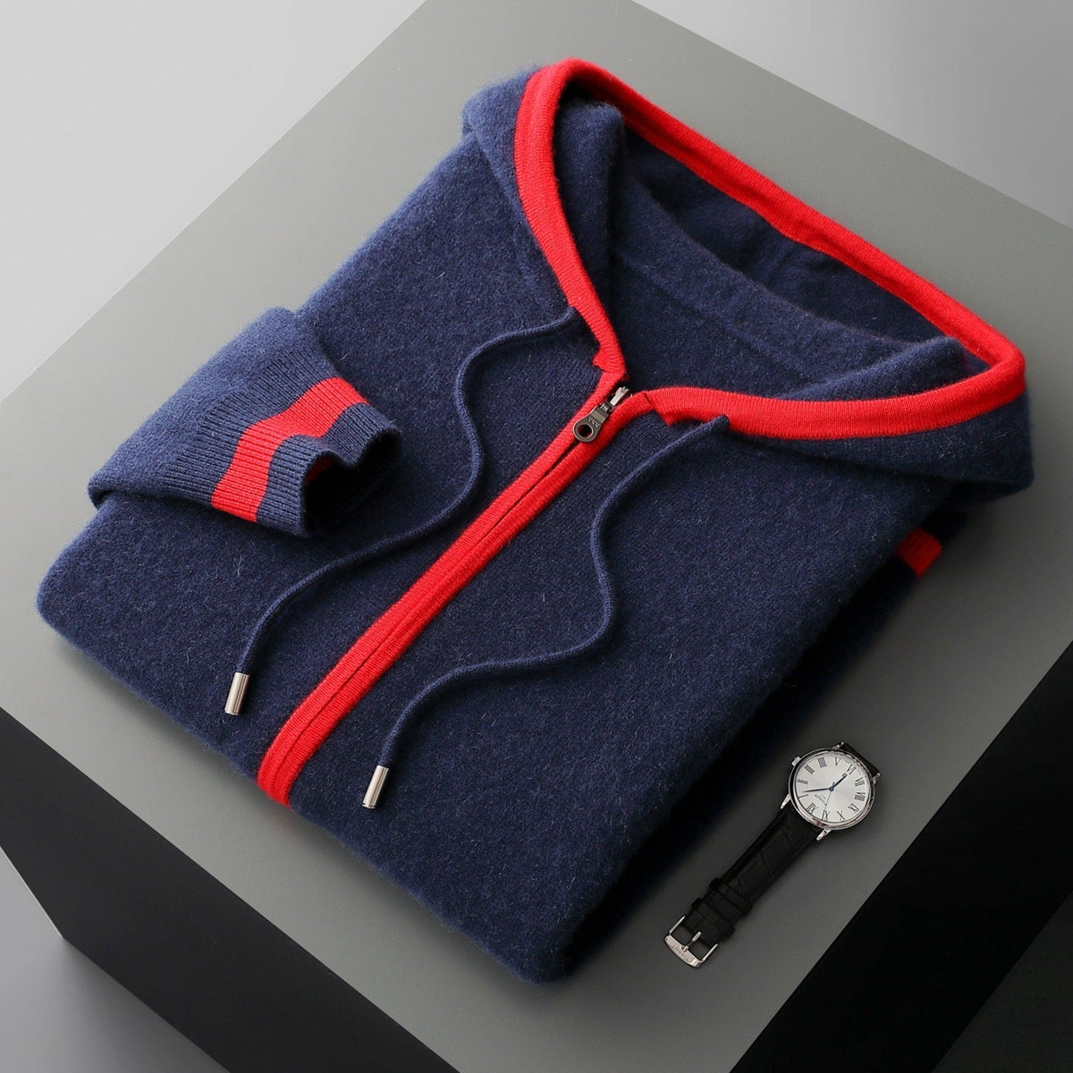 Unisex Cashmere Zip Hoodie