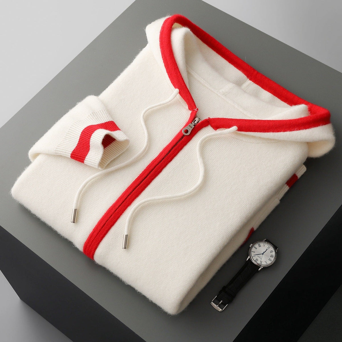 Unisex Cashmere Zip Hoodie