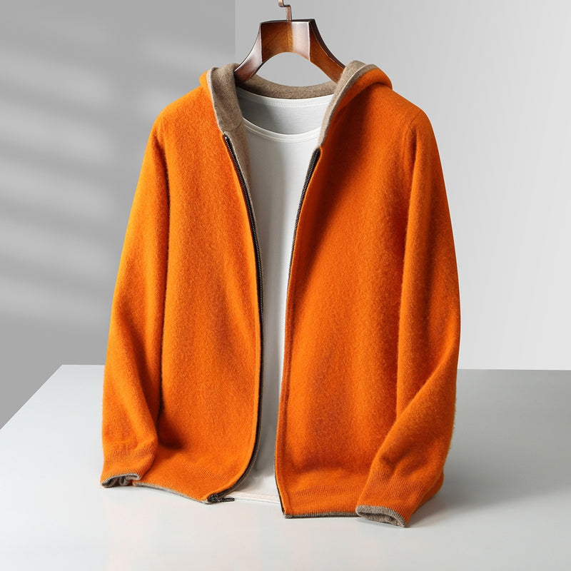 Unisex Reversible Cashmere Hoodie