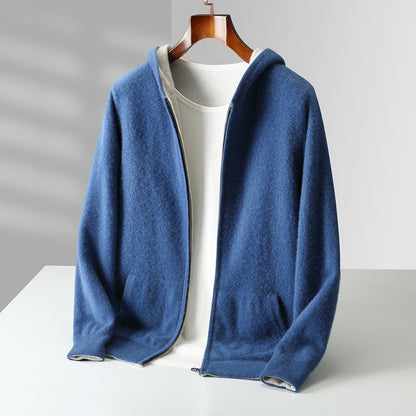 Unisex Reversible Cashmere Hoodie