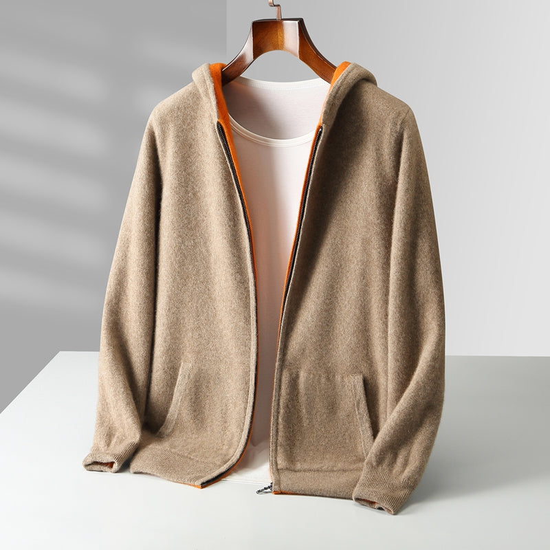 Unisex Reversible Cashmere Hoodie