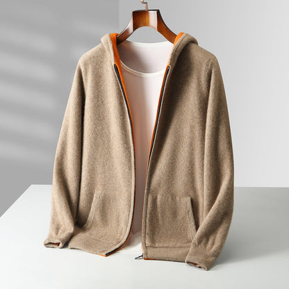 Unisex Reversible Cashmere Hoodie