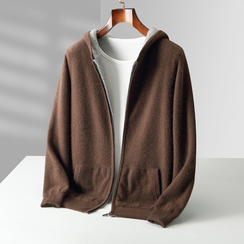 Unisex Reversible Cashmere Hoodie