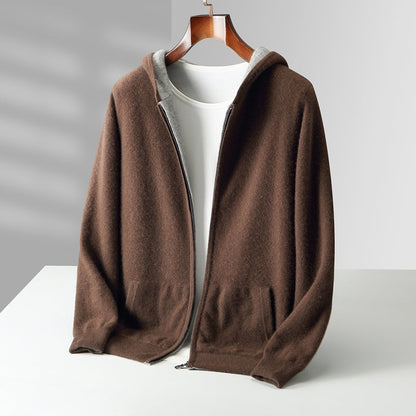 Unisex Reversible Cashmere Hoodie