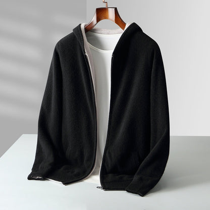 Unisex Reversible Cashmere Hoodie
